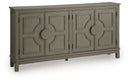 Darlock - Accent Cabinet - Warm Gray