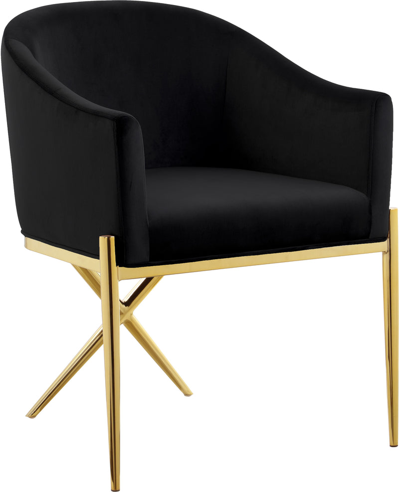 Xavier - Dining Chair with Gold Legs