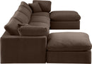 Comfy - 6 Piece Velvet Modular Double Chaise Sectional