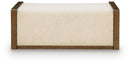 Marxmore - Upholstered Ottoman With Storage - Brown