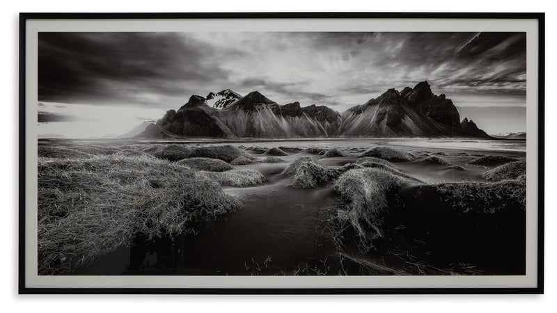 Delstone - Black / White - Wall Art