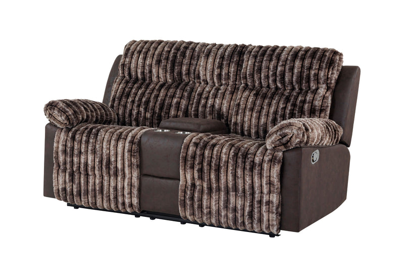 U6028 - Console Reclining Loveseat - Brown