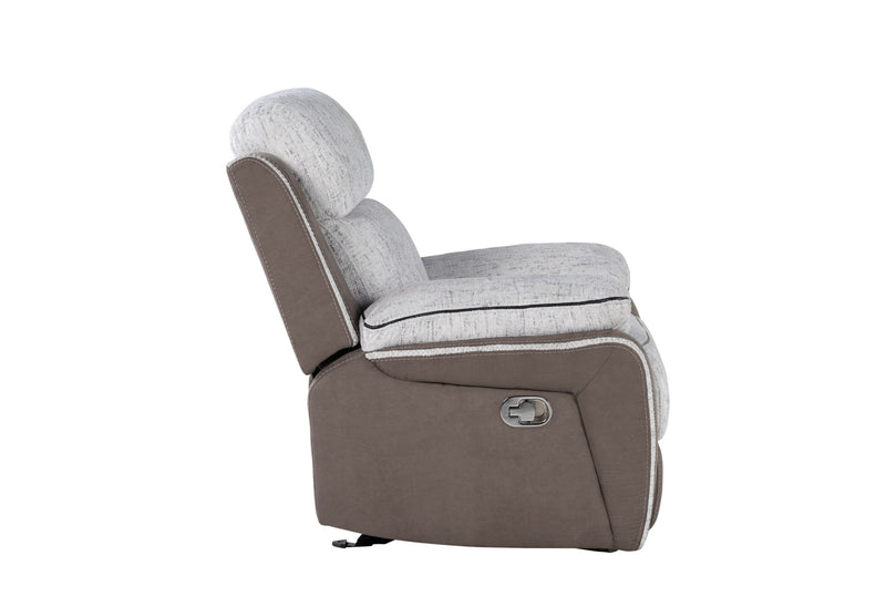 U5050 - Glider Recliner - Dark / Light Gray