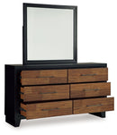 Kraeburn - Dresser And Mirror - Brown / Black