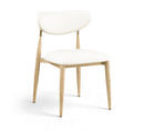 Ronda - Vegan Leather Upholstered Dining Side Chair - Natural Legs