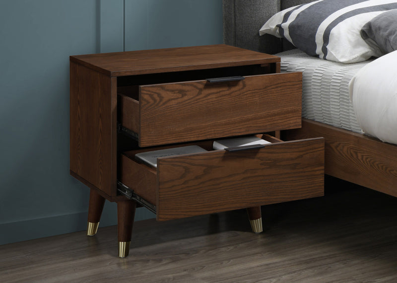 Vance - Night Stand - Walnut