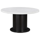 Sherry - Round Marble Top Dining Table Set