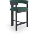 Romeo - Boucle Counter Stool With Black Base (Set of 2)