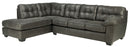 Fallston - Left Arm Facing Chaise 2 Pc Sectional - Slate