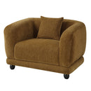 Lennox - Chair With Pillow - Brown Chenille
