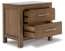 Cabalynn - Two Drawer Night Stand - Light Brown