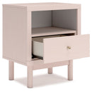 Wistenpine - One Drawer Night Stand - Blush