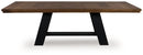 Greddinton - Dining Extension Table - Brown / Black