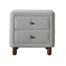 Cleo - Nightstand - Gray Boucle