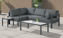 Nizuc - Outdoor Patio 4 Piece Modular Sectional With Gray Frame