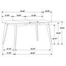 Jedda - Oval Extension Leaf Dining Table - Dark Walnut