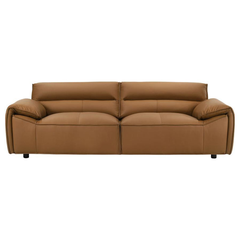 Buxton - Top Grain Leather Upholstered Sofa