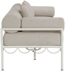 Portofino - Resilient Water Repellent Fabric 85.75" Upholstered Outdoor Patio Sofa