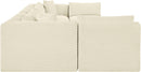 Shaggy - 7 Piece Modular U-Shaped Armless Sectional