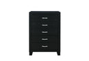 Reid - 4 Piece Queen Bedroom Set (Bed, Dresser, Mirror, Nightstand) - Black