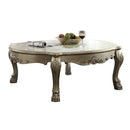 Dresden II - Coffee Table - Gold Patina & Bone
