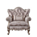 Jayceon - Chair With Pillow - Fabric & Champagne