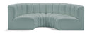 Arc - Faux Leather 4 Piece U-Shaped Modular Sofa
