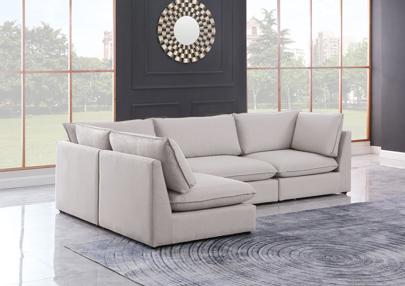 Mackenzie - Modular Sectional 4 Piece - Beige - Fabric