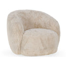 Adley - Plush Swivel Chair - Sand