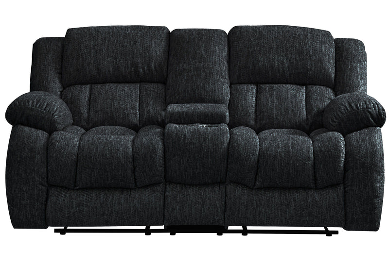 U250 - Reclining Sofa / Console Reclining Loveseat - Ebony