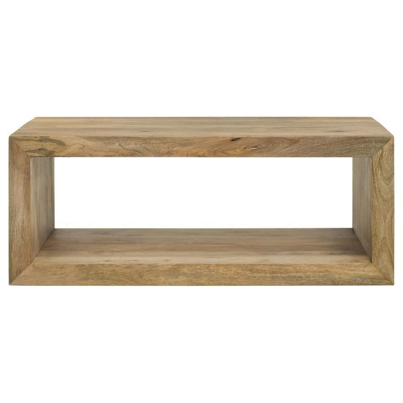 Benton - Rectangular Solid Wood Coffee Table - Natural