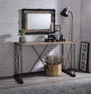 Jodie - Console Table (Same 92248) - Rustic Oak & Antique Black