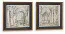 Downyard - Wall Art Set (Set of 2) - Black / Beige