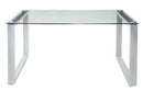 Abraham - Dining Table - Clear Glass Top & Chrome
