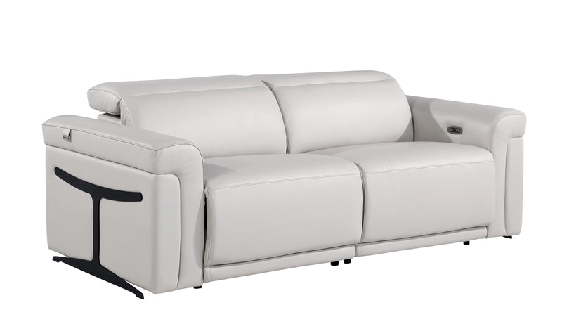 1126 - Top Grain Power Reclining Italian Leather Sofa