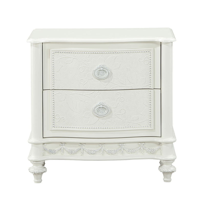 Dorothy - Nightstand With 2 Drawers - Ivory