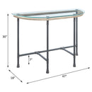 Brantley - Sofa Table - Clear Glass & Sandy Gray