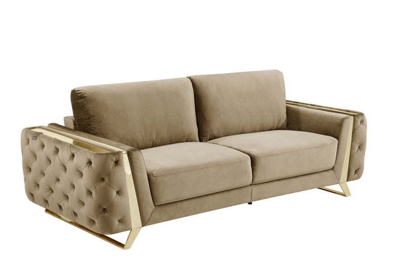 1051 - Contemporary Velvet Sofa