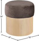 Nimes - Ottoman / Stool With Natural Base