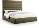 Adam - Boucle Fabric Bed With 70.5" Headboard