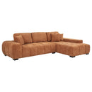 Octavia - Fabric Upholstered Sectional Chaise Sofa
