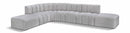 Arc - Boucle Fabric 7 Piece Corner Modular Sofa