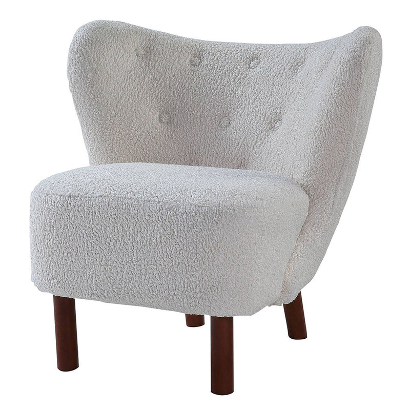 Zusud - Accent Chair - White Teddy Sherpa