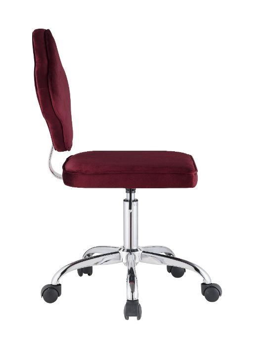 Clover - Office Chair - Red Velvet