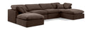 Indulge - Velvet 6 Piece Modular Double Chaise Sectional