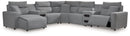 ModMax II - Salt And Pepper - Reclining Sectional