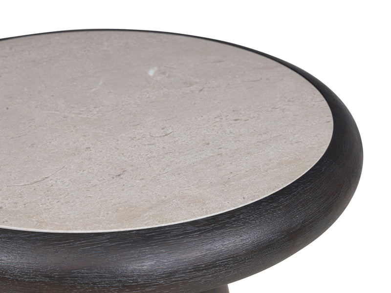 Bracken - Round End Table - French Black