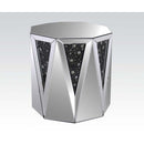 Nysa - End Table - Mirrored & Faux Crystals