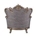 Elozzol - Chair With Pillow - Fabric & Antique Bronze