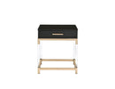 Adiel - End Table - Black & Gold